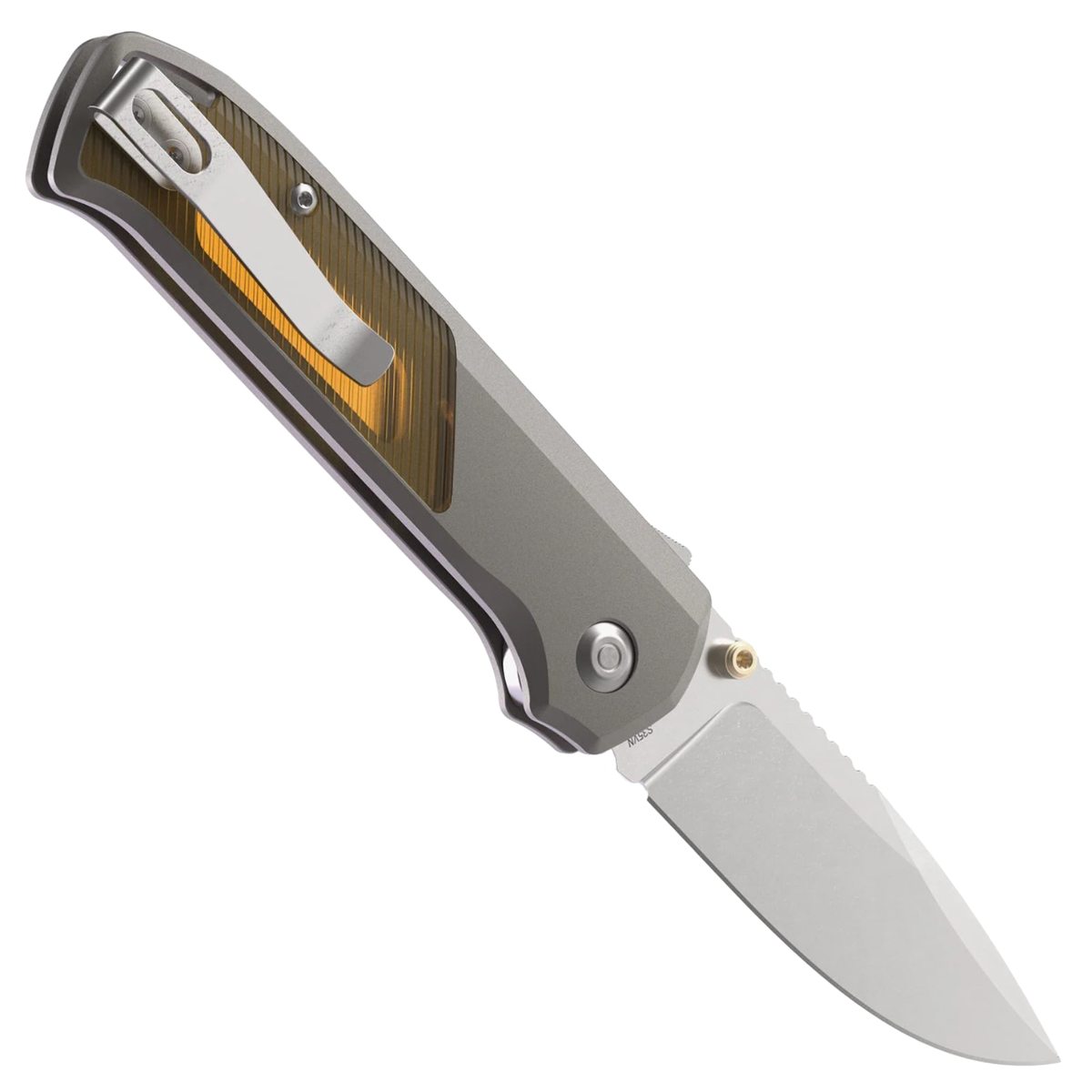Flytanium Arcade Shark Lock CPM-S35VN Gray Aluminum/Ultem Handles