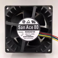 SANYO 9G0824G105 8038 DC24V 0.56A 8CM 4-Wire Cooling Fan
