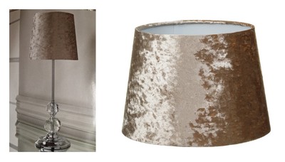 crushed velvet table lamp shade