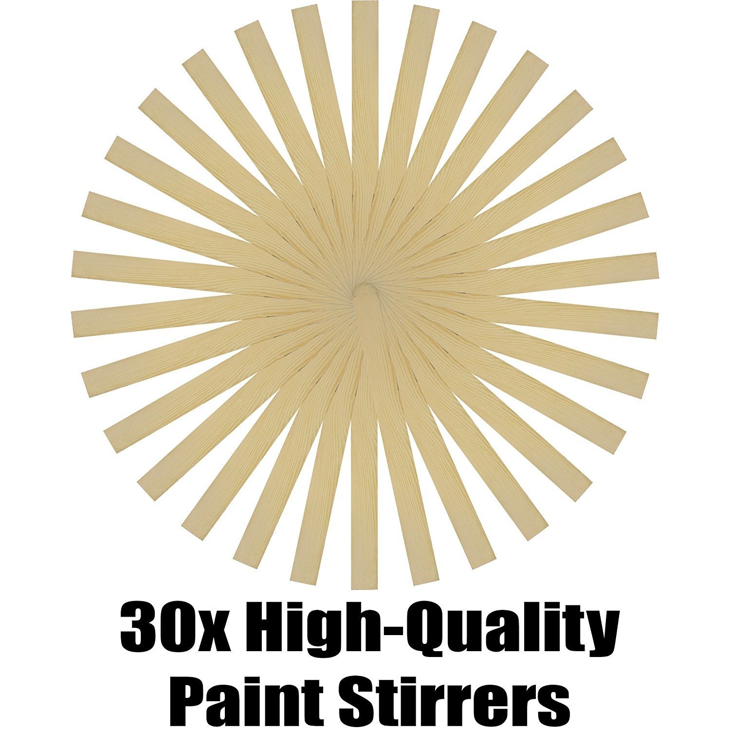 [30Pack] Bulk 12" Sanded Wood Paint Mixing Stir Sticks by Pro Project