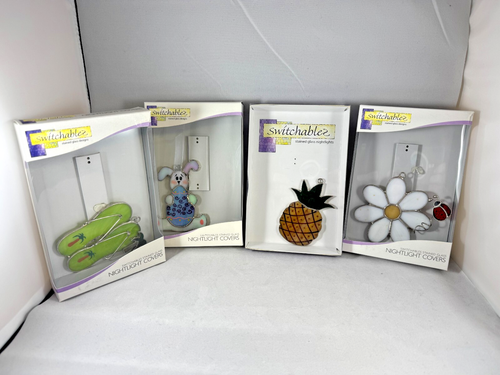 Switchables Stained Glass Nightlight Covers & Nightlight Plug - 10 Covers
