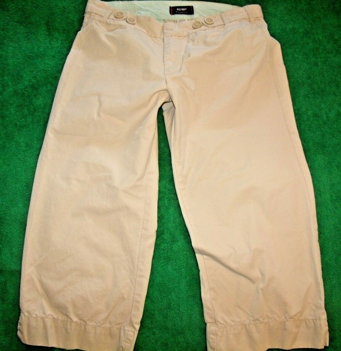 Women's Old Navy Beige Capri Pants 100% Cotton Size (31/21)