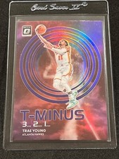 2022-23 Panini Donruss Optic Trae Young T-Minus 3...2...1... Purple Prizm #5