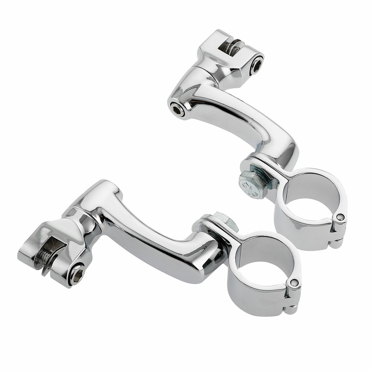 22mm35mm Highway Foot Pegs Mount Clamps Fit For Harley Touring Glide