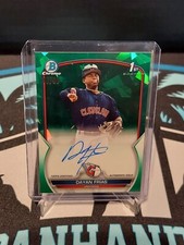 2023 Bowman Chrome Sapphire Dayan Frias 1st Green Refractor Auto /50 BSPA-DF