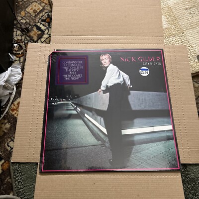 NICK GILDER City Nights HYPE STICKER  1978 CHR-1202 Sealed LP
