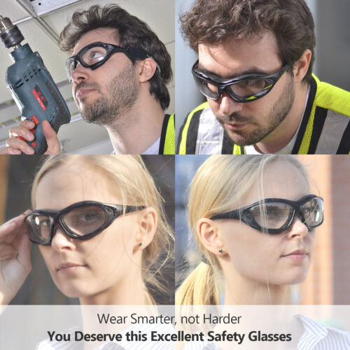 SAFEYEAR Safety Glasses Work Goggles Anti-Fog UV Scratch Adjustable Eye Protect - Picture 9 of 9