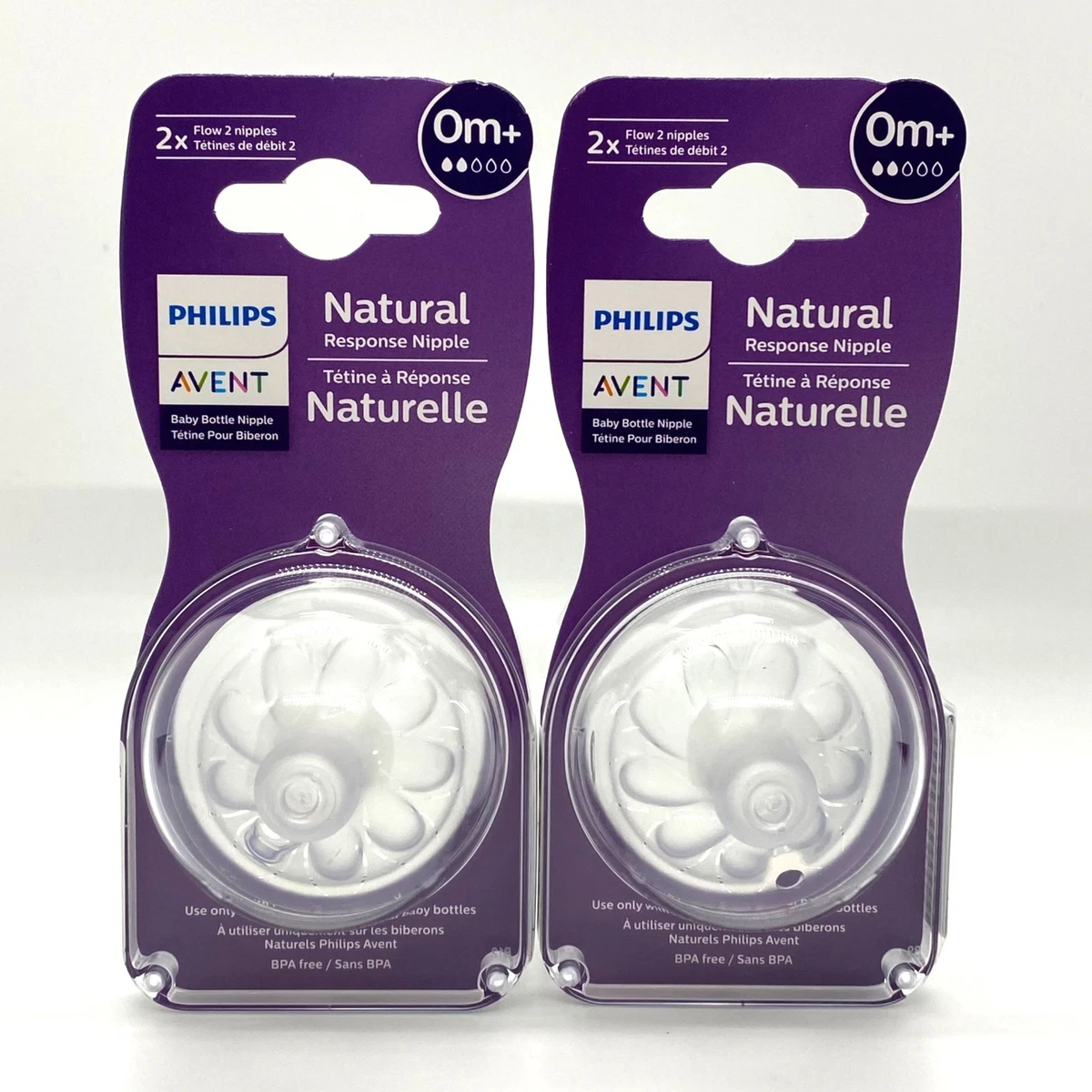 2 Tétines Biberon Philips Avent Natural Response