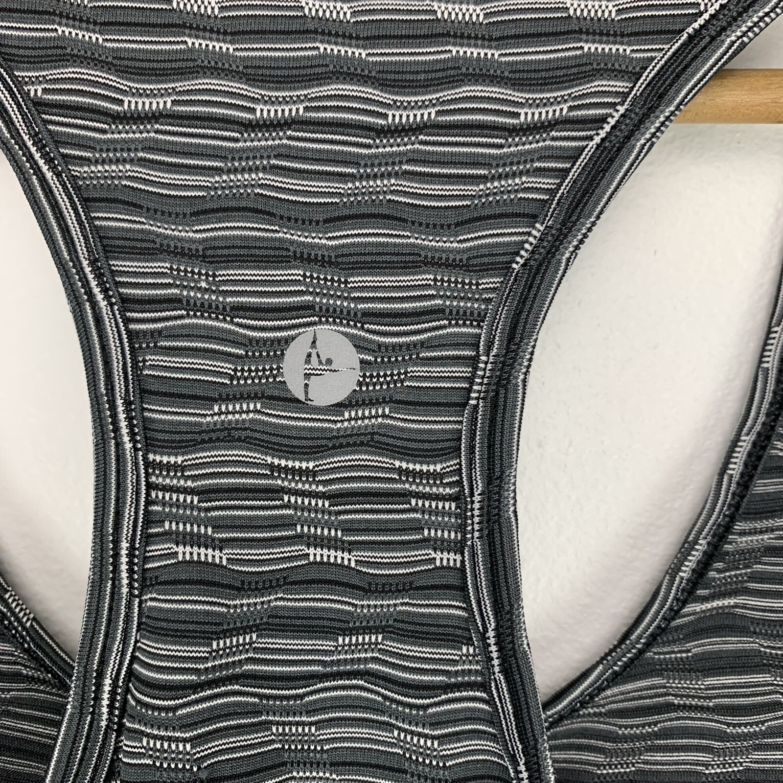 90 Degrees by Reflex Racerback Tank Top Women's Size Small Black Gray Active Gym