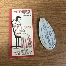 Vintage PRE World War II Japan Mothers Needle Threader on Card  NEW OLD STOCK