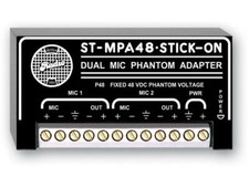 RDL ST-MPA48 2 Channel Microphone 48 V Phantom Adapter