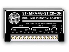 RDL ST-MPA48 2 Channel Microphone 48 V Phantom Adapter