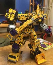 Transformers Devastator NBK giallo 35 cm Distructors escavators decepticons