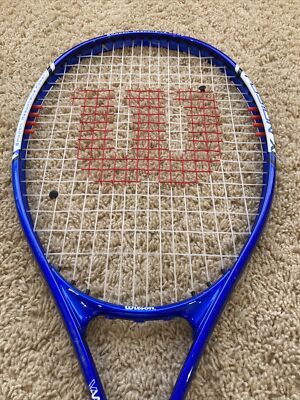 HEAD Wilson ラケット　4本 Wilson Fusion XL Tennis Racket Oversized Head 112 sq.in. Blue 4 3
