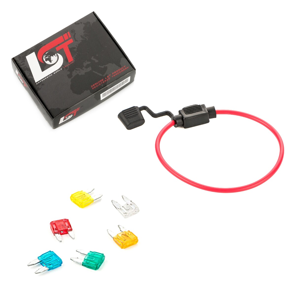 Fuse Holder Flat Plug Fuse Set 5A-30A for LANCIA