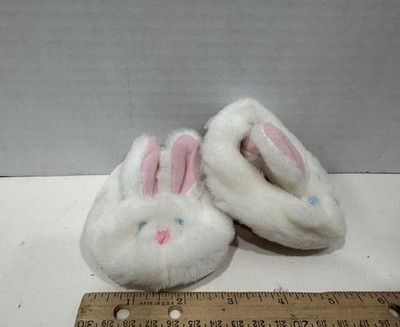 Build a Bear BABW Bunny Slippers Fit Plush Stuffed Animal Doll White Pink