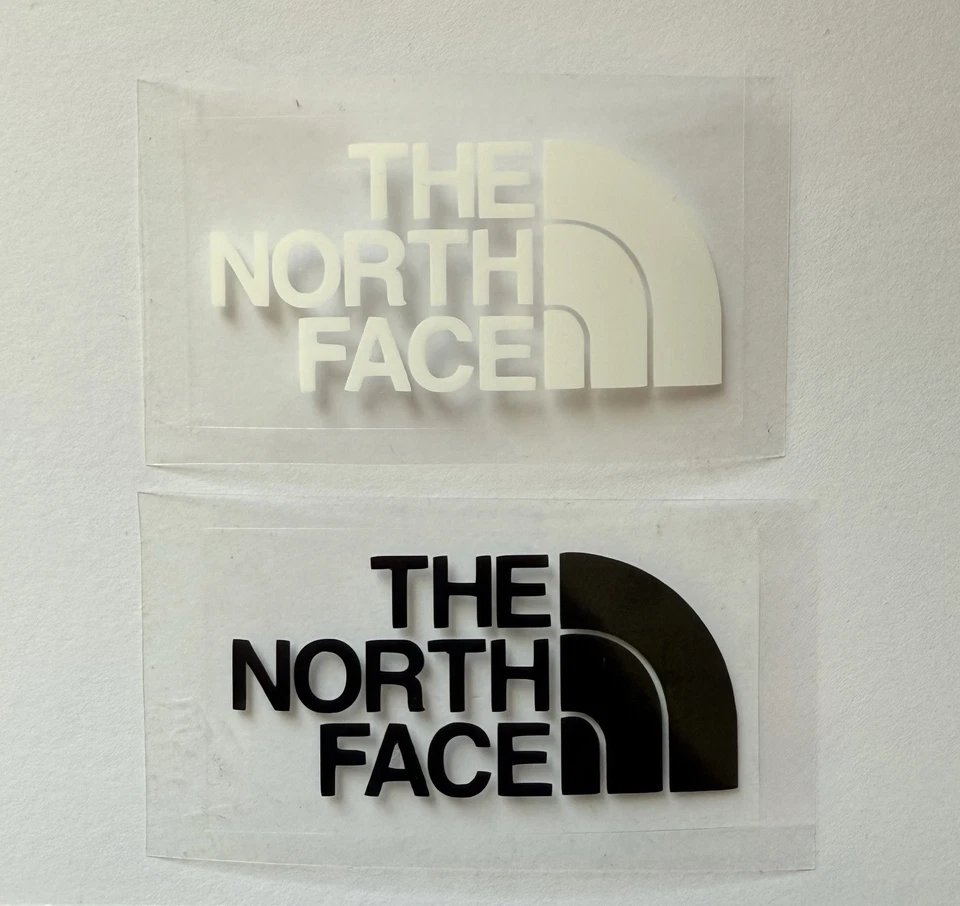 4 x The North Face Transfers 5cm X 2.5cm Sports Logos Iron On Black Or White