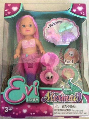 Evi Love Mermaid Pearl Hair Clips  Doll Fashion New In Box