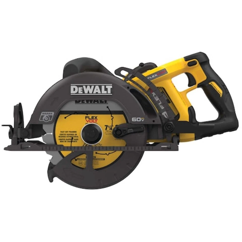DeWALT DCS577X1 60V MAX FlexVolt 7-1/4 pulgadas Sierra estilo accionamiento helicoidal inalámbrica 9,0 Ah B Foto 2 de 4