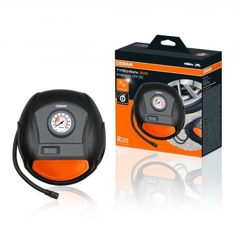 Compresseur d air auto Osram TYREinflate 200 gonflage rapide 12V