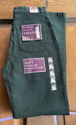 NWT~ Gloria Vanderbilt~ AMANDA ~ Slimming Jeans, Sz. 4 Average~  Everglade 