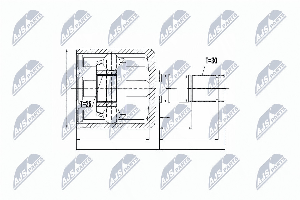 ✅Fits NTY NPW-NS-050 INNER CV JOINT ⭐UK Seller⭐ - Image 5