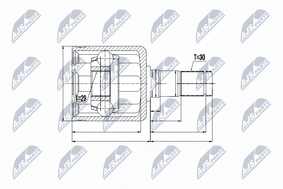 ✅Fits NTY NPW-NS-050 INNER CV JOINT ⭐UK Seller⭐ - Image 5
