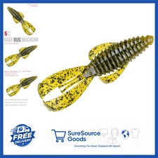 Soft Plastic Grub Fishing Lure Pack of 6 Unique Design for Flipping Bait