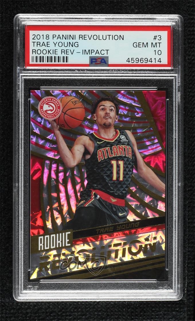 2018-19 Panini Revolution Rookie Impact Trae Young #3 PSA 10 GEM MT 13p4