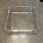 Vintage 1970’s Pyrex Clear Glass 2 Quart 222  8x8x2 Square Baking/Cake Dish