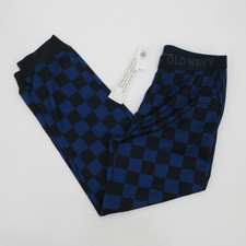 Old Navy Boys Blue Black Checkered Jogger Pajama Pants New Size L 10-12