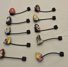 Princess Straw Toppers, Disney, Ariel, Snow White, Muwana, Elsa, Anna TUMBLERS