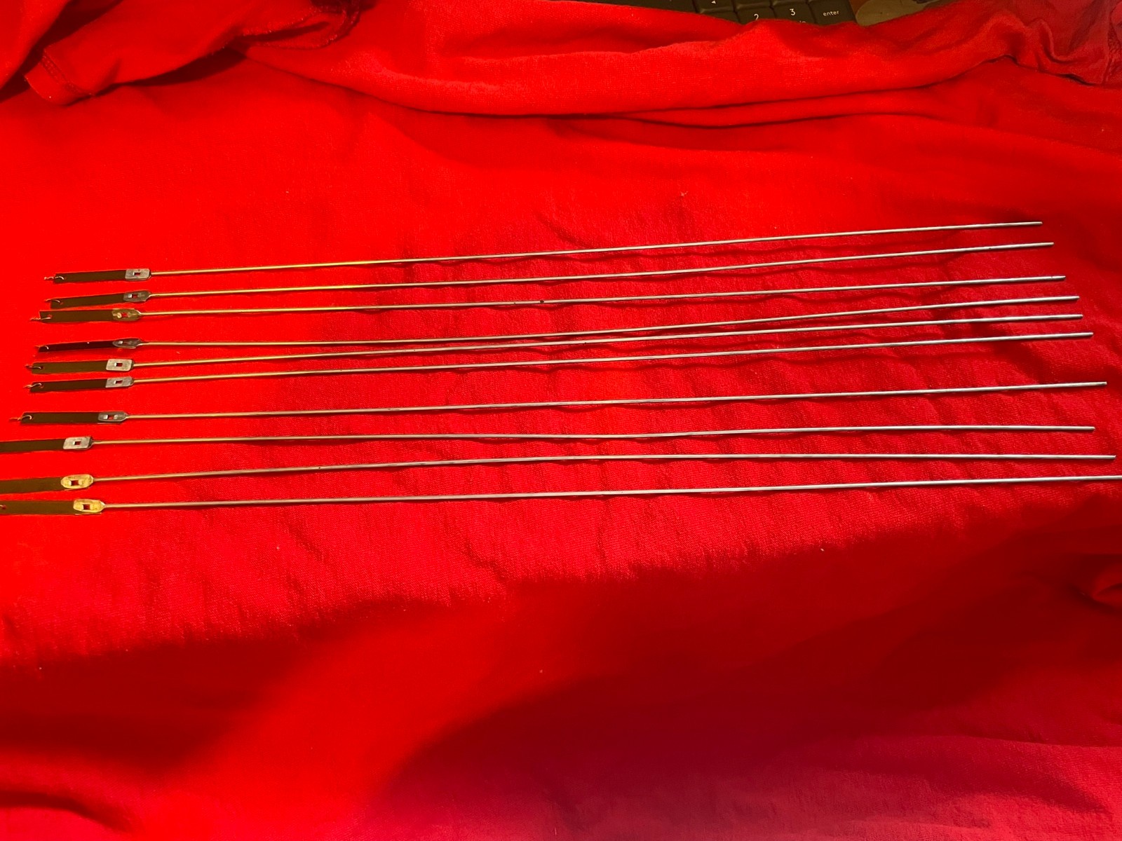 NEW 10 PCS PENDULUM ROD SUSPENSION SPRING 17" LONG FOR MOST AMERICAN CLOCKS