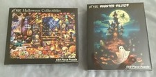 NEW Sealed Lot Of 2 Different HALLOWEEN 550 Piece Jigsaw Puzzles