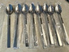 8 Rogers Mid Century Iced Tea Spoons Stainles...