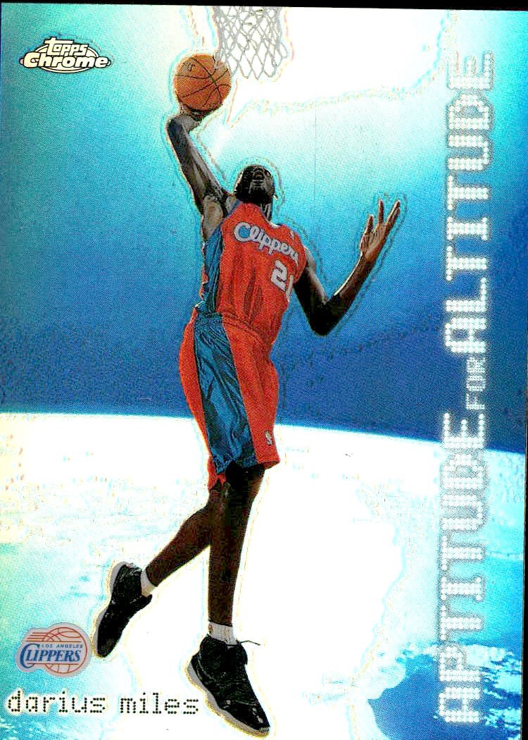 2000-01 Topps Chrome #AA10 Darius Miles Aptitude for Altitude Refractors