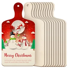 11.8 x 6.3 x 0.1 Inch Mini Wooden Cutting Board for Craft Small Charcuterie B...