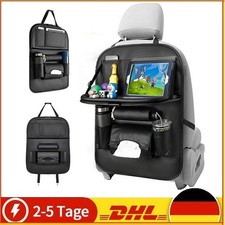 Autositz Organizer mit Klapptisch, Tablet Tasche und Viele Taschen, Kinder Auto