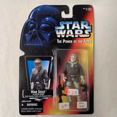 Kenner Star Wars HAN SOLO in HOTH GEAR Power Of The Force 3.75  Figure 1995
