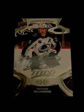 Nathan MacKinnon Silver Auto Script Parallel - 2021-22 Upper Deck MVP