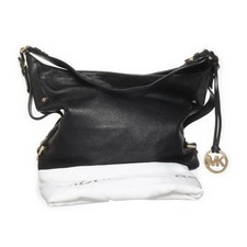 Michael Kors, Umhängetasche, Bedford, Damen, Leder, Schwarz, Einfarbig, 28 #OGD