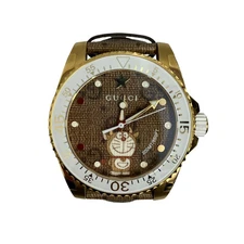 Wristwatch GUCCI Doraemon Dive Watch YA136334 Beige Quartz Men USED