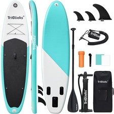 10FT Inflatable Stand Up Paddle Board Surfing Board Surfboard SUP w/ Pump Bag