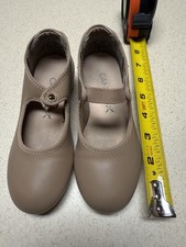 Capezio Tap Shoes Young Girls Size 10M Beige Tele Tone Tap