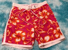 SUNDEK Costume Uomo Rosa Fiori Floreale Boxer Mare Taglia 33 / Tra 46 e 48 ITA