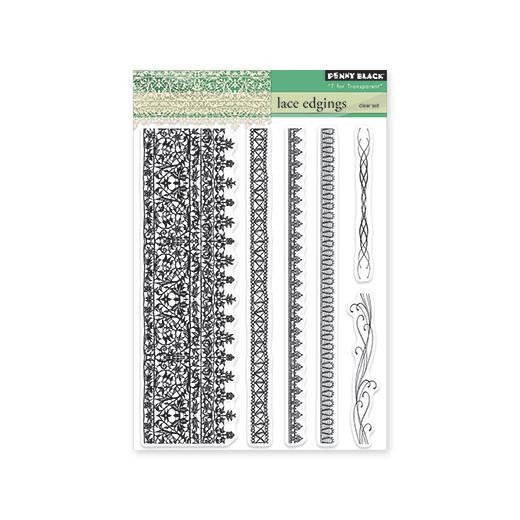 Penny Black Clear Stamps - Lace Edgings 30-212
