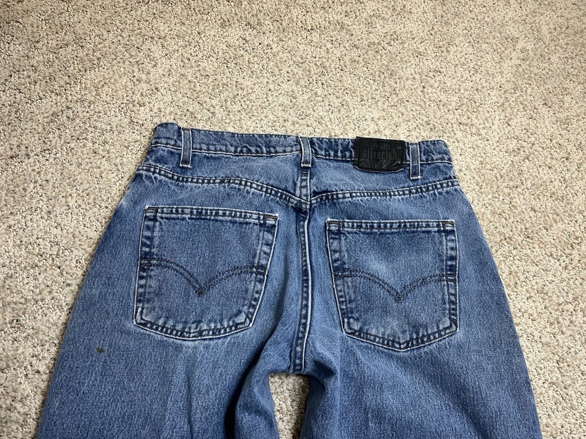 Vtg Levis SilverTab Relaxed 90s 1997 Blue Jeans Mens Size 34x32