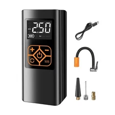 Smart-Digital Air Compressor with LED Light Car Bike Tyre Pump Inflator Electric