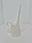 HTF Vintage MCM LE Smith Milk Glass Ewer Pitcher Candle Holder 10” Stunning