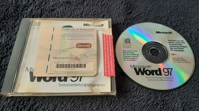 PC CD-ROM Microsoft Word 97